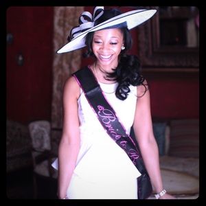 Shoshanna offwhite peplum dress size 6